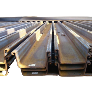 400x100 सेकंड हैंड स्टील शीट ढेर z प्रकार यू प्रकार हॉट रोल्ड शीट ढेर निर्मित स्टील शीट ढेर - Product Image 1