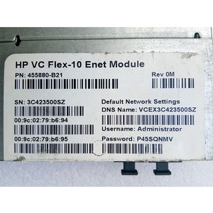 455880-B21 <span class=keywords><strong>VC</strong></span> <span class=keywords><strong>Flex</strong></span>-10 456095-001 C7000 10Gb Enet-Modul - Product Image 3