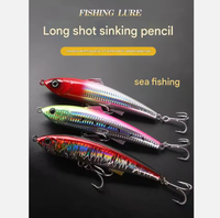 Aotuo Leurre Crayon Coulant 17cm 63g, Appât Artificiel Dur Très Vendu pour la Pêche en Bateau au Thon et au Marlin en Haute Mer