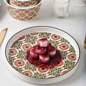 Luxury Tableware Dinnerware Bohemian Restaurant Dish Ceramic <b>Dinner</b> Cutlery Plate <b>Set</b> - Product Image 3