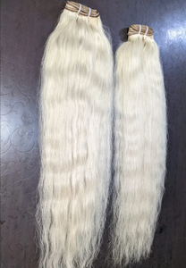 ผมแท้สีขาวบริสุทธิ์จากอินเดีย ต่อผมธรรมชาติ คุณภาพดีที่สุด ราคาขายส่ง - Product Image 5