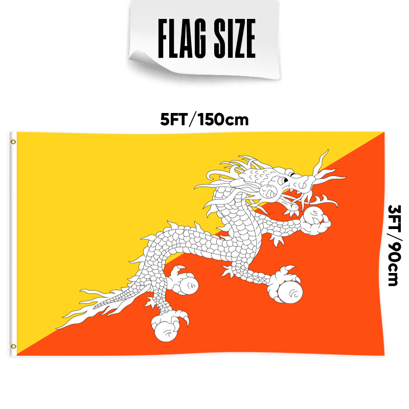 Bandera de Bután
