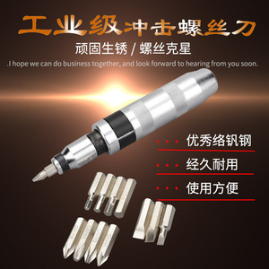 Jeu de tournevis à chocs professionnels Dzt, 13 pièces, acier au chrome-vanadium, qualité industrielle, embouts magnétiques avec étui de rangement - Product Image 3