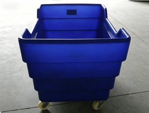 Carro de Mano de Plástico, Carro de Lavandería para Hoteles y <span class=keywords><strong>Hospitales</strong></span>, Tamaño Mediano 480L, Carro de Transporte de Tela a Granel de PE - Product Image 4
