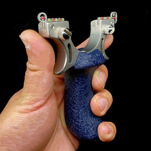 Hoge Precisie Roestvrijstalen Boogkop + Aluminium Handvat Katapult Kruisboog Jacht Professionele Krachtige Katapult - Product Image 1