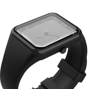 Reloj de Cuarzo para Hombre SHUAIKE 1124, Nuevo Estilo Simple con Correa de Silicona Cuadrada, Deportivo y Ejecutivo, Venta al Por Mayor de Fábrica - Product Image 4