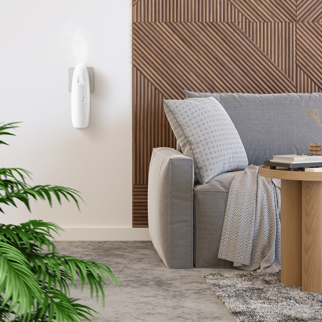 SCENTA Small Wall Plug in Scent Diffuser Waterless Smart  Control for Home Hotel Rooms OEM Aroma Diffuser Manufacturer
