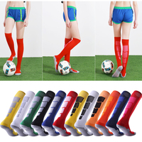 Dropshipping Sports Running Femmes Hommes Chaussettes de football colorées Bas de compression Chaussettes de football hautes au genou