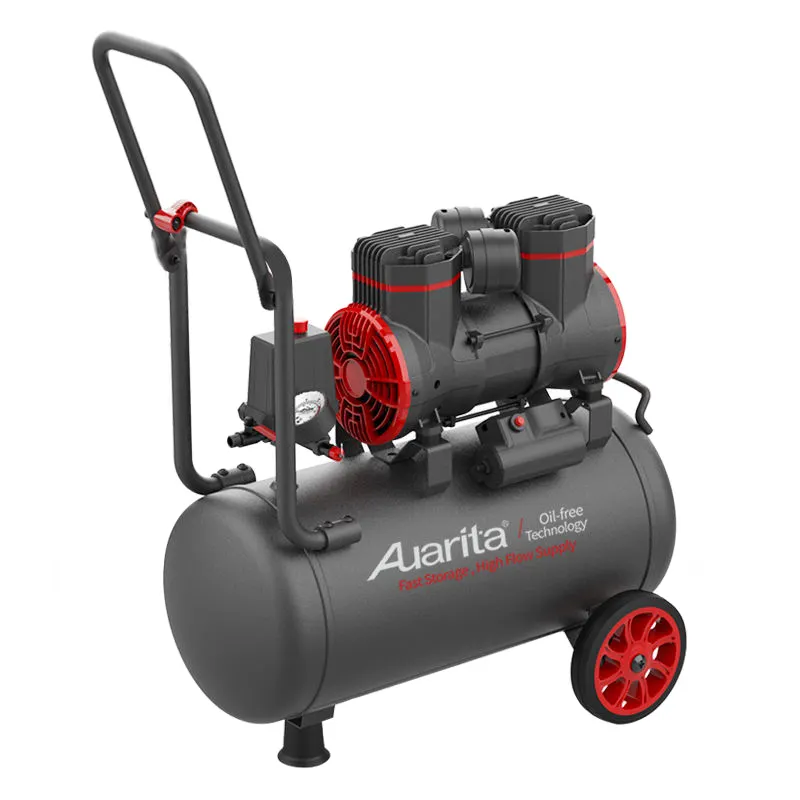 Auarita Kompressor De Aire Para Pintar 1450w 24 Liter Tank farbe Luft kompressor Tragbarer öl freier Einkolben-Luft kompressor
