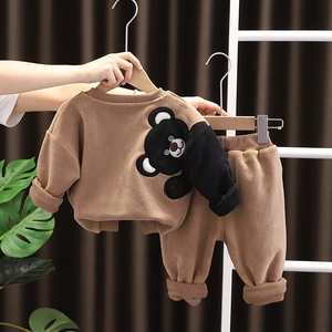 Großhandel Winter Baumwolle Baby kleidung Kinder Unisex Mode Boutique Jungen Kleidung Set Mädchen Winter Kleidung Sets - Product Image 4