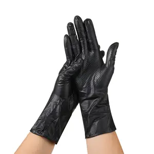 ถุงมือไนไตรล์ปลอดเชื้อลายเพชร,ถุงมือไนไตรล์ทำงานหนังป้องกันสูงสุดระงับกลิ่นกายหนาสีดำ