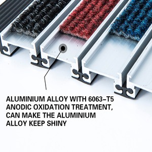 Tapis <span class=keywords><strong>en</strong></span> aluminium industriels <span class=keywords><strong>de</strong></span> calandre d'entrée <span class=keywords><strong>de</strong></span> capacité <span class=keywords><strong>de</strong></span> charge élevée faciles à poser le style moderne - Product Image 5