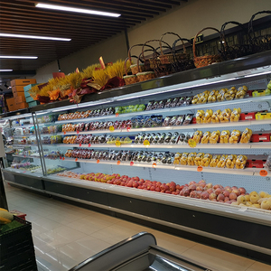 Refrigerador Multipuertas Abierto para Supermercado, Exhibición de Bebidas y Frutas, <span class=keywords><strong>Congelador</strong></span> <span class=keywords><strong>sin</strong></span> Puerta de Vidrio - Product Image 2