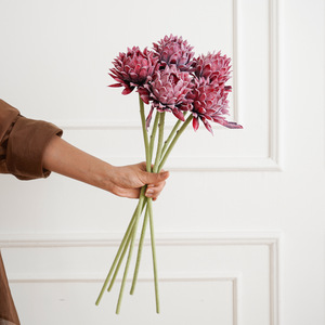 Ramo de Flores Artificiales de Protea, Colores Mezclados, Decoración para el Hogar, Accesorios para Bodas - Product Image 4