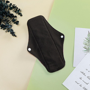 Wholesale Custom Washable Reusable Leak Proof Overnight Women Bamboo Charcoal Sanitary Period <b>Nursing</b> <b>Pads</b> - Product Image 3
