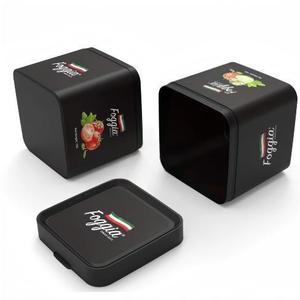 Caja de Plástico Negra de Grado Alimenticio para Helado, Leche en Polvo, Melaza de Shisha <span class=keywords><strong>Al</strong></span> <span class=keywords><strong>FaKHER</strong></span>, Personalizable con Logotipo - Product Image 3