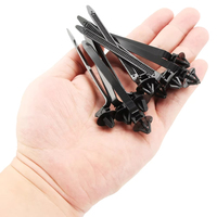 Attaches-câbles auto-bloquants en nylon blanc et noir 3*100/120 4*150/200, attaches rapides pour voiture, fixation à ailettes, fixation par poussée