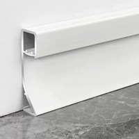 Rodapié de luz de aleación de aluminio con iluminación LED moderna, accesorios de suelo de PVC para Cocina Para apartamento de Hotel