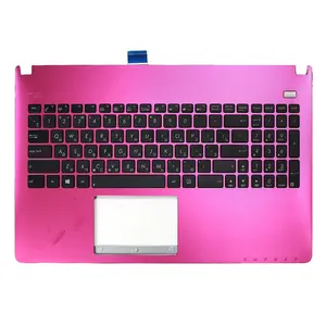 笔记本电脑上壳X501A RU适用于X501 X501A X501U X501EI X501X X501XE掌托盖俄罗斯键盘酒红色