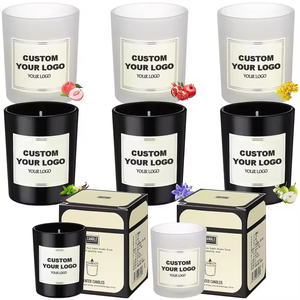 Nuevo Set de Regalo de Velas Aromáticas Navideñas, Vaso de Vidrio de Lujo para Velas, Regalo Empresarial, Vela Aromática Personalizada, Regalos de Boda para Invitados - Product Image 1