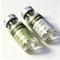 Autocollants pour flacons de peptides végétaux, soins naturels de la peau, imperméables, 2 ml, 10 ml, 15 ml, pour poudre de peptides à base de plantes
