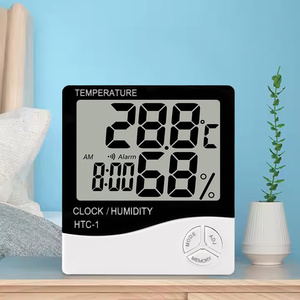 Kỹ thuật số trong nhà ẩm kế với mỉm cười bé mặt đồng hồ nhiệt độ và độ ẩm mét vật liệu nhựa OEM/ODM hỗ trợ - Product Image 3