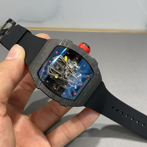 <b>Customized</b> <b>Logo</b>, Fashionable and Trendy, Luxurious and Ultra-light 43.5g Barrel-shaped Tourbillon Men's Mechanical <b>Watch</b> - Product Image 2