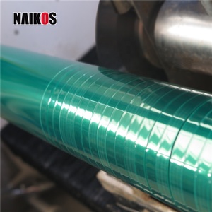 Cinta adhesiva térmica de alta temperatura de poliéster verde Cinta PET con adhesivo de silicona Ideal para pintar, recubrimiento en polvo - Product Image 6