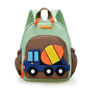 <span class=keywords><strong>Sac</strong></span> à dos pour enfants garçons résistant aux rayures et durable, design camion bétonnière 3D, pour la maternelle, la préscolaire, l'usage quotidien en extérieur - Product Image 4