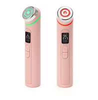 Nuevo Dispositivo de Belleza 2025, Varita de Cuidado de la Piel Recargable Portátil Rosa, 6 en 1 Multifuncional, Masajeador Facial y para el Cuidado de los Ojos
