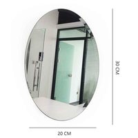 Miroir ovale de haute qualité 40*60cm, miroir personnalisé de petite taille, miroir acrylique auto-adhésif pour la décoration murale, le bricolage et l'artisanat