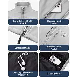 Veste sans manches softshell légère pour homme 2025, idéale pour le golf, la course et la randonnée, coupe-vent avec poches, vêtements de sport B0FBRL47N9 - Product Image 6