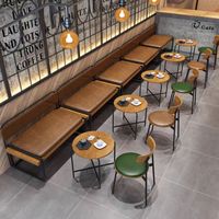 Offre spéciale Ensemble de table en bois commercial de style moderne Meubles de café de luxe légers et modernes
