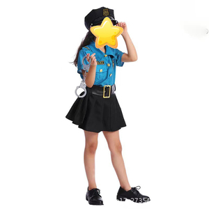 <span class=keywords><strong>Costume</strong></span> de policier pour enfants, plusieurs modèles, pour cosplay, jeu de rôle, fête d'Halloween, uniforme d'agent de police - Product Image 2