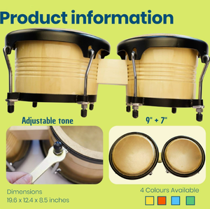 <span class=keywords><strong>Bongo</strong></span> Drum Instrumentos de percusión Instrumentos musicales Modelos calientes Fábrica al por mayor Se puede personalizar el logotipo - Product Image 3