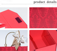 Boîte cadeau décorative de luxe verte avec logo personnalisé pour mariage, anniversaire, grand format, avec couvercles magnétiques