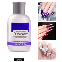 Vente en gros, bouteille de liquide pour ongles de 150ml, monomère acrylique liquide pour ongles, liquide acrylique pour ongles