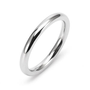 <strong>Titanium</strong> Steel <strong>Rings</strong> for Women <strong>Men</strong> High Polish Plain Dome Silver/Gold/Rose Gold Wedding Band Comfort Fit - Product Image 5