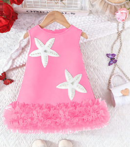 Nouvelle Arrivée 2026 Robe sans Manches en Tulle Décorée pour Filles, Robe d'Anniversaire, Robes pour Filles 0-5 Ans - Product Image 3