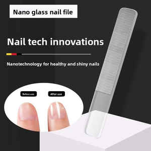 Kit de limage à ongles en verre nano, double face, pour polissage et ponçage, avec boîte d'outils de manucure en cristal - Product Image 4