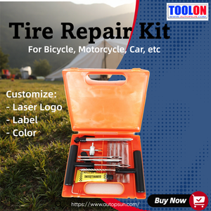 <span class=keywords><strong>Kit</strong></span> de réparation de pneus tubeless professionnel en acier au carbone, 30 pièces, modèle A8, <span class=keywords><strong>kit</strong></span> de réparation de crevaison d'urgence pour <span class=keywords><strong>voiture</strong></span>/moto TOOLON - Product Image 6