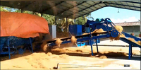 Machine de fabrication de défibrage de fibres de coco dehusk Offre Spéciale malaisie avec écran rotatif pour huile de palme jute