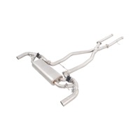 Sección de Escape Trasera de Acero Inoxidable SS304 con Acabado Espejo de 1.5mm de Grosor (Salida de Doble Lado con Válvula) para Mercedes-Benz W167 GLE 63