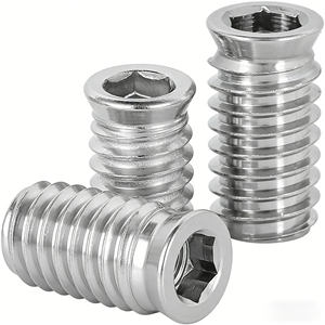 Tuercas de inserción hexagonales avellanadas de acero inoxidable 304 Bibo Yaente Factory M6/M8/M10 con roscas internas y externas M6 - Product Image 2