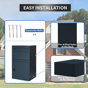 Tùy chỉnh ngoài trời nhà vườn bưu kiện hộp an ninh Hộp Thư Ngoài Trời Chống trộm hộp bưu kiện gói hộp giao hàng - Product Image 6