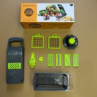 Hyri 2024 Hete Groentesnijder Multifunctionele Op Maat Gemaakte Keukengroentehakker 14 In 1 Plastic Fruit-En Groentegereedschap