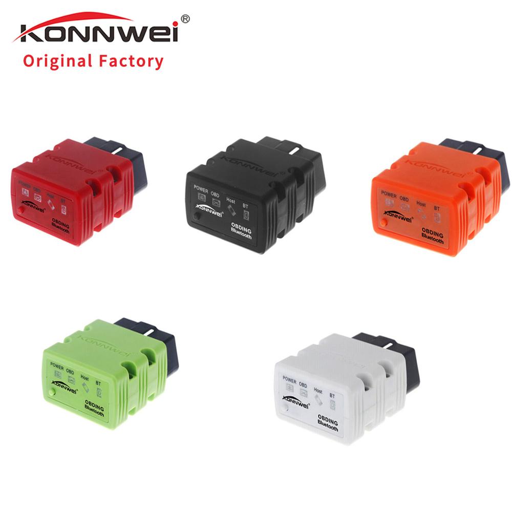 KONNWEI KW902 Средства автоматической диагностики ELM327 OBD2 Сканер Bluetooth с переключателем включения / выключения