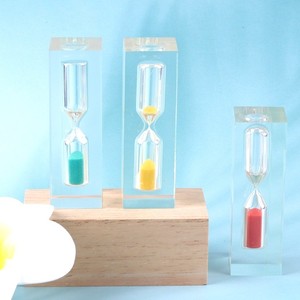 Jam Pasir Akrilik Kecil Buatan Sendiri untuk Riasan, 1 Jam 24 Jam - Product Image 1