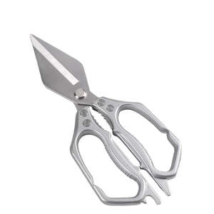 High Quality Multi-functional Heavy-duty DIY <b>Kitchen</b> Scissors Stainless Steel Wide-headed Blades Aluminum Alloy Handle - Product Image 1