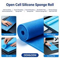 Coussin en mousse de silicone à cellules ouvertes haute température, isolation thermique résistante à la chaleur